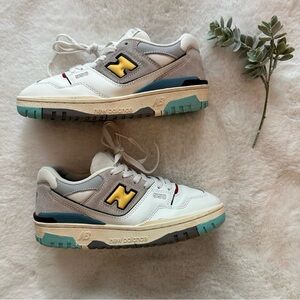 New Balance | EUC - 550 - Sea Salt Yellow (PS) - Size 6 (Youth Boys)